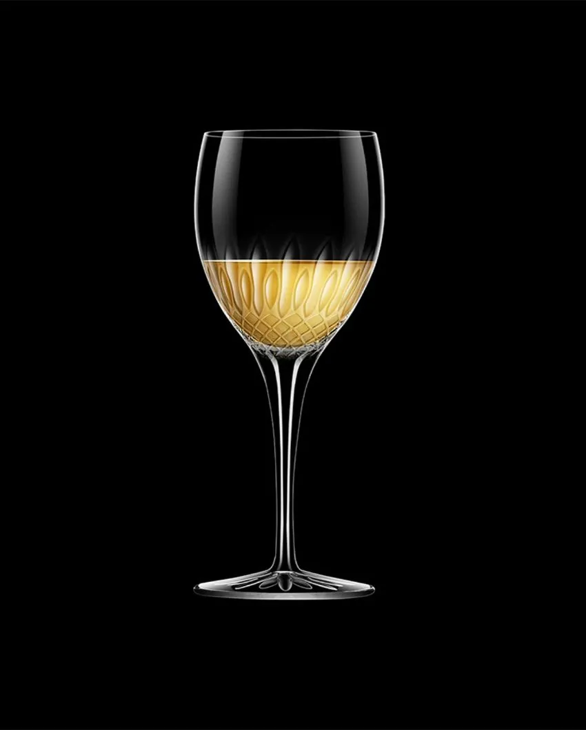 Diamante Riesling Wine Glasses | Set Of 4