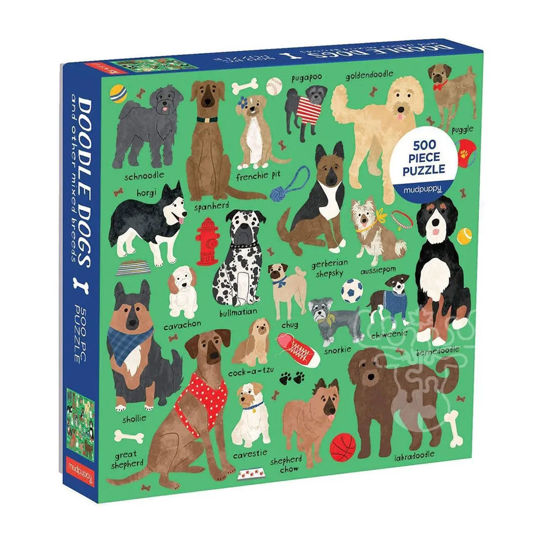Doodle Dog And Other Mixed Breeds 500 Piece Family Puzzle