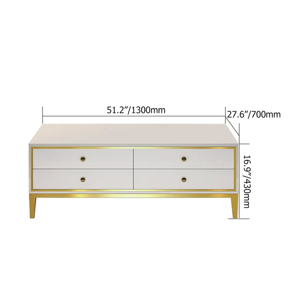 Double Coated Wooden Luxury Coffee Table
