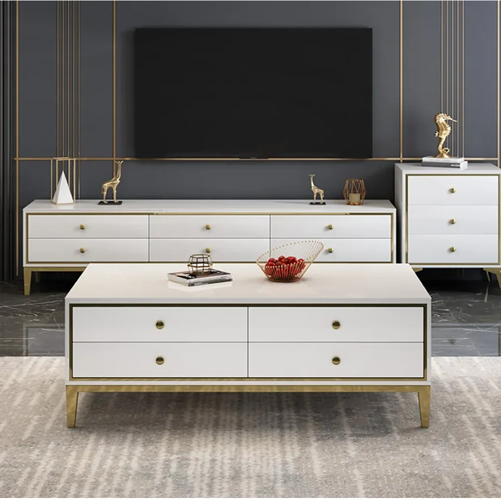 Double Coated Wooden Luxury Coffee Table