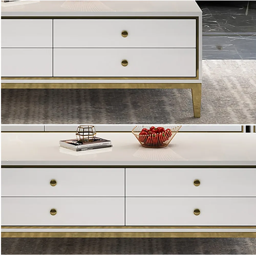 Double Coated Wooden Luxury Coffee Table