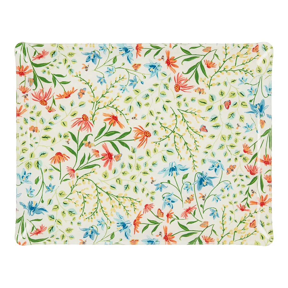 Fabric Tray Large Multi Floral