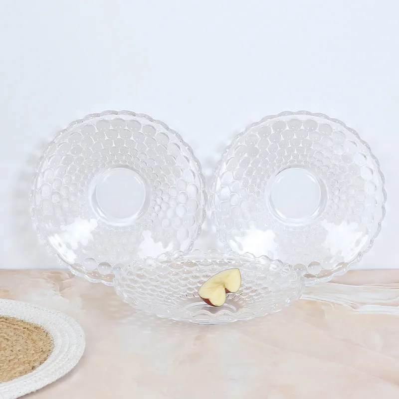Firouz Glass Platter - Set Of Three