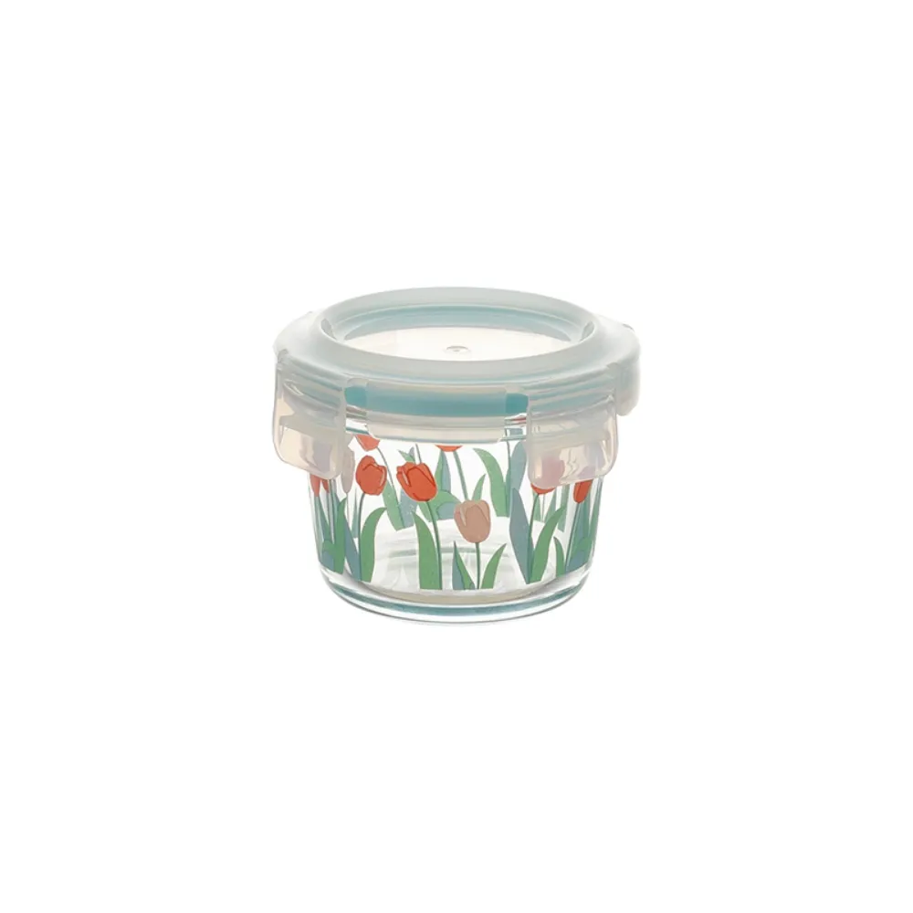 Flower Pattern Containers