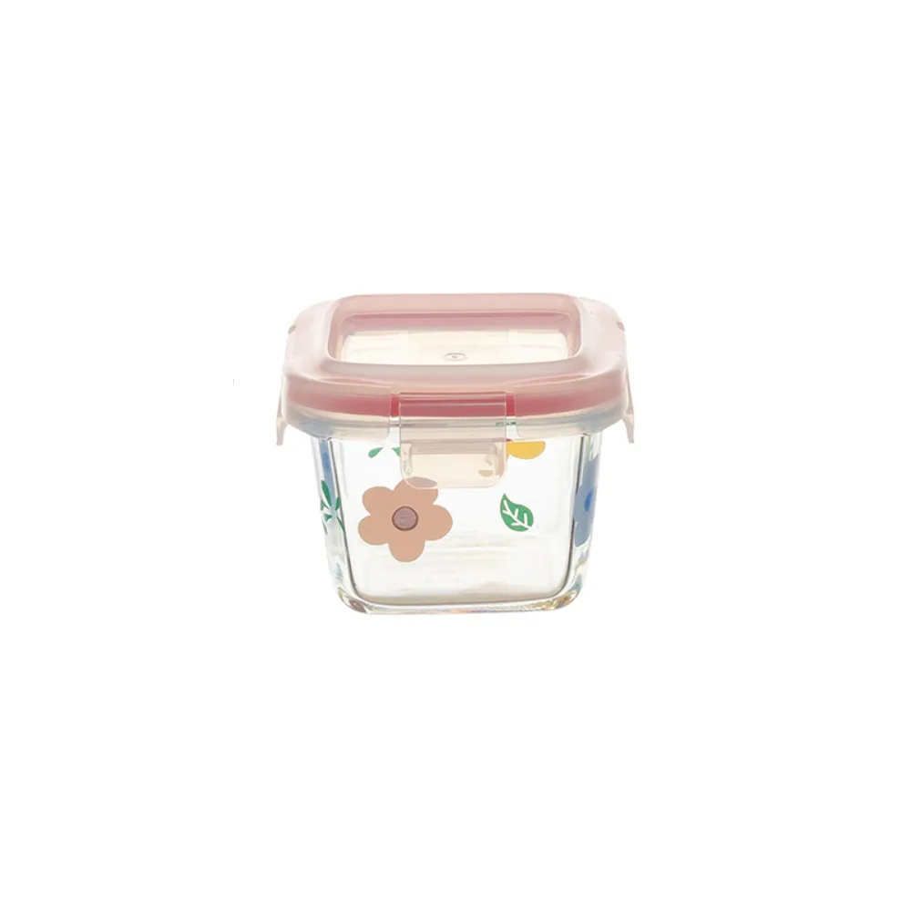 Flower Pattern Containers