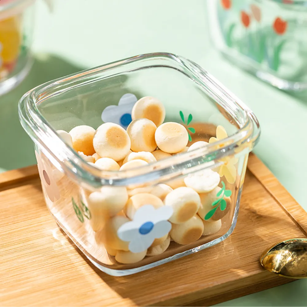 Flower Pattern Containers