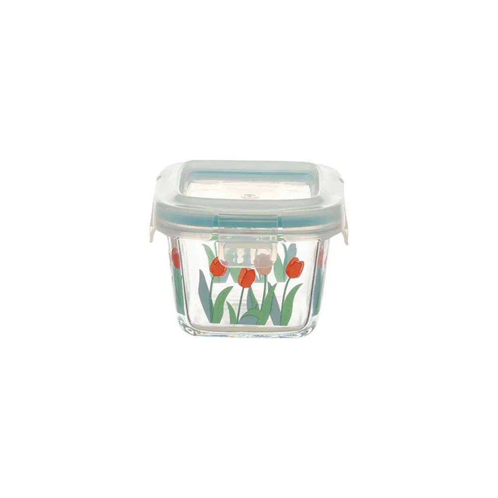 Flower Pattern Containers