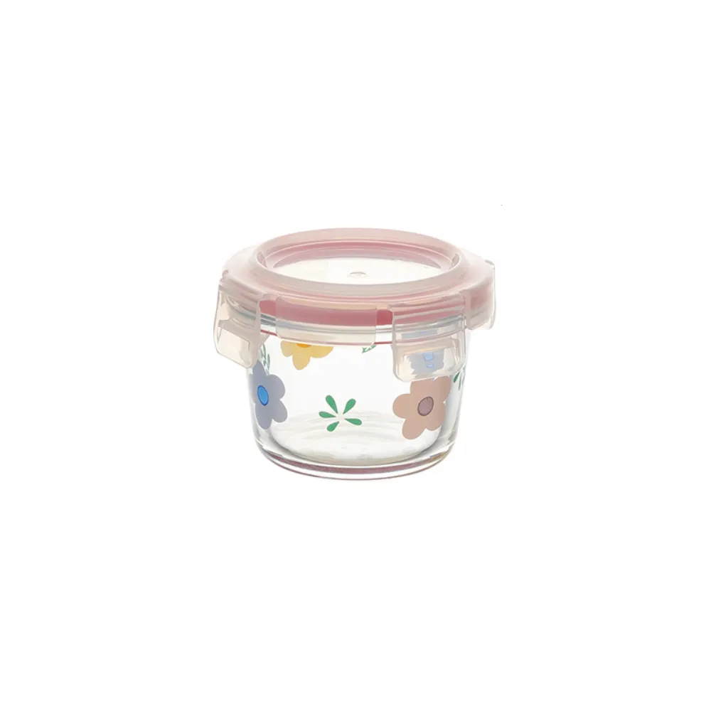 Flower Pattern Containers