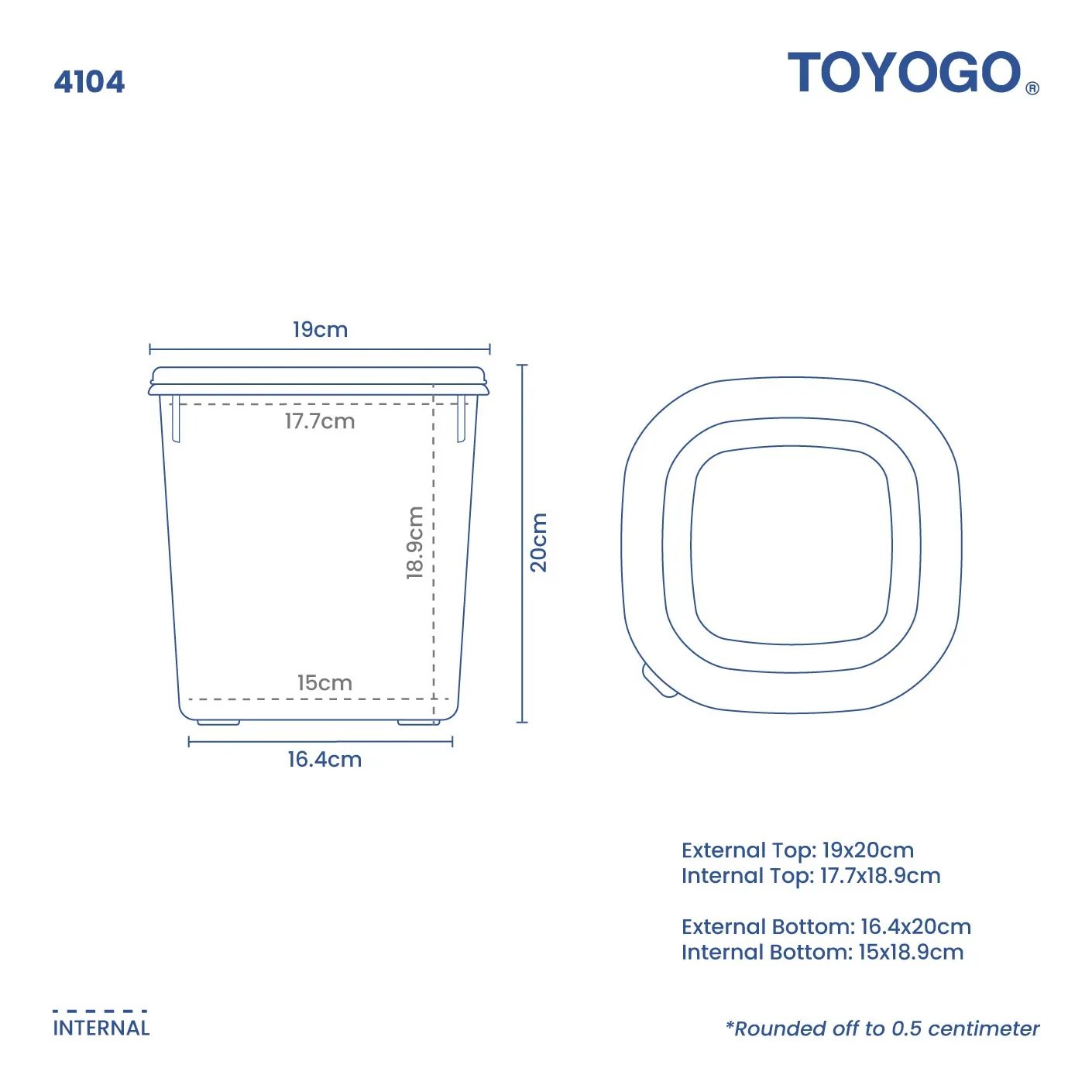 FRESH SQ HIGH BOX (4104)