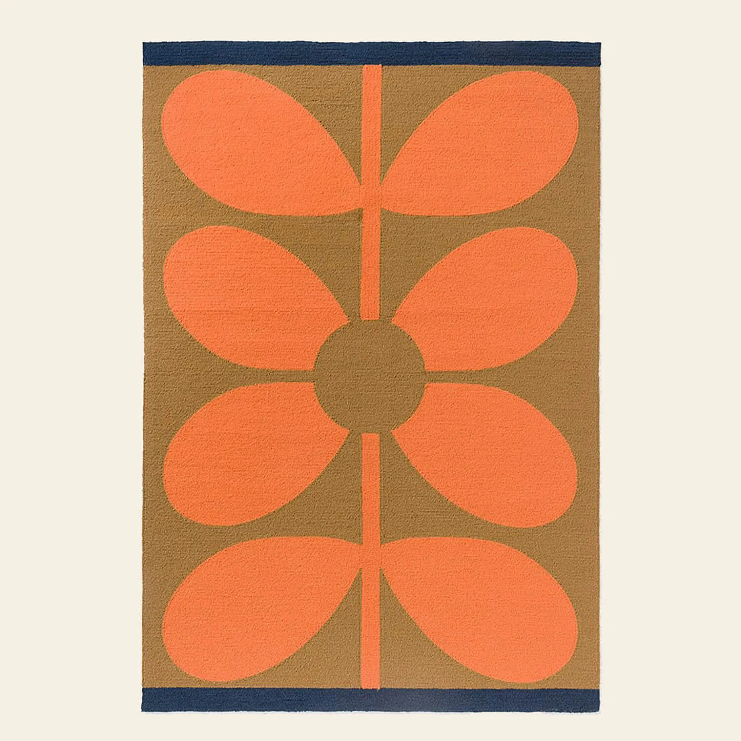 Giant Sixties Stem Outdoor Rug - Tomato