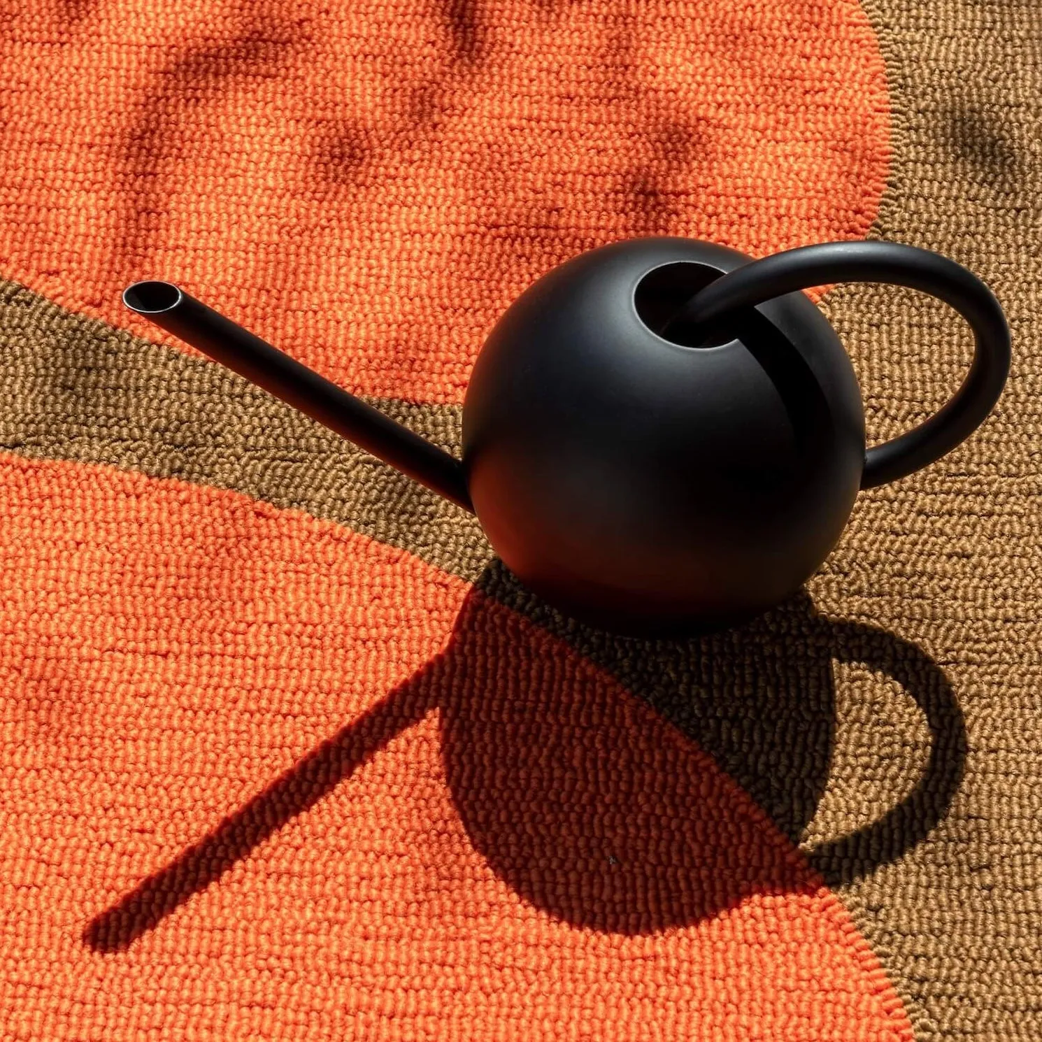 Giant Sixties Stem Outdoor Rug - Tomato