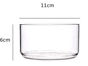 Glass Overlapping Preservation Salad Bowl