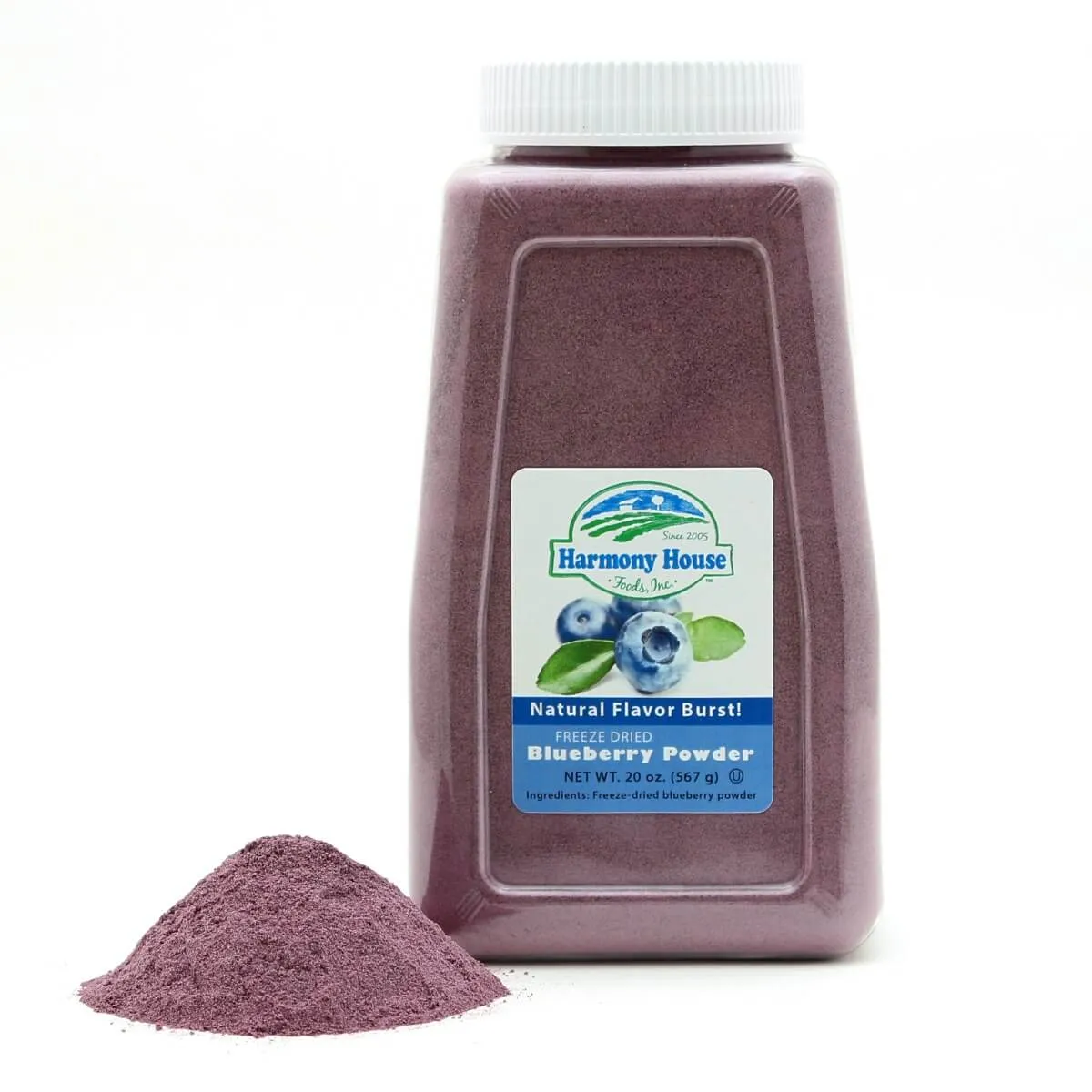 Harmony House Freeze Dried Blueberry Powder (4 Cups / 64 Tbs)