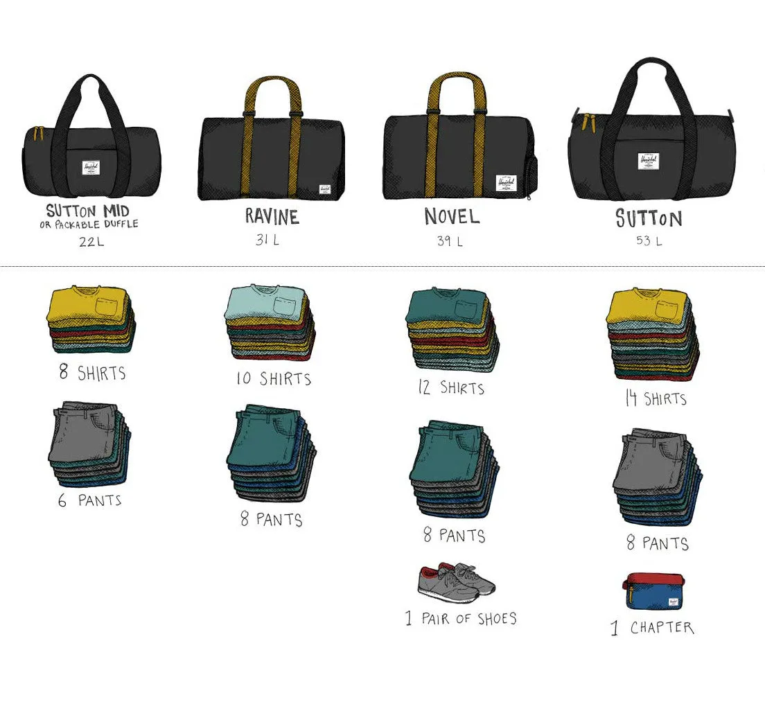 Herschel Supply Novel Canvas Duffel Bag - Navy