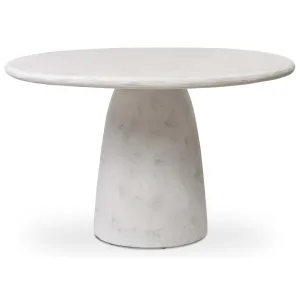 Janice Dining Table, Textured Lunar Concrete