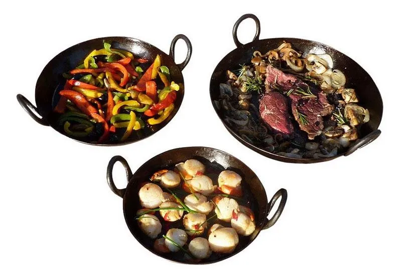 Kadai Cooking Pans, set of three