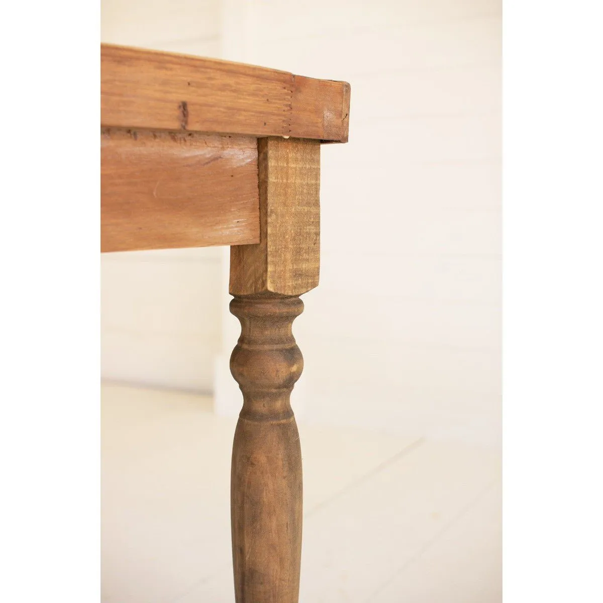Kalalou Recycled Wood Rectangle Dining Table 71"