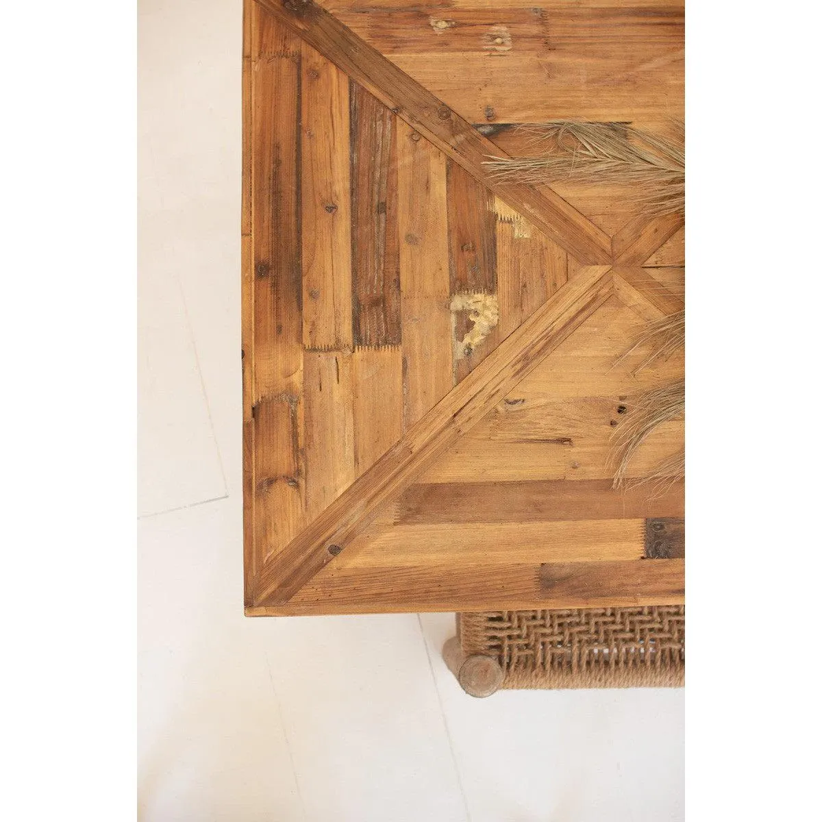 Kalalou Recycled Wood Rectangle Dining Table 71"