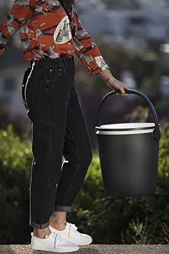 Keter Go Bar 4.2 Gallon Beer and Wine Cooler with Handle and Pop Up Outdoor Table Perfect for Your Patio, Picnic, and Beach Accessories, Graphite