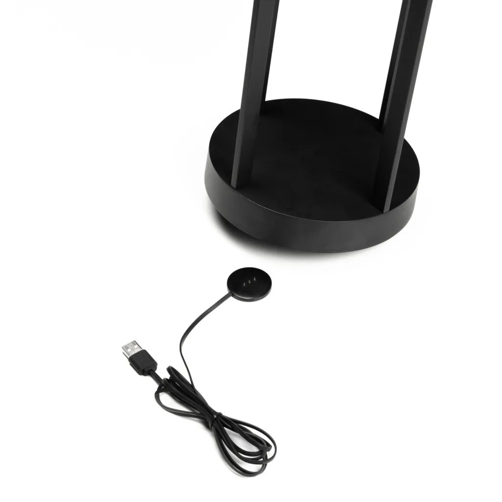 Konstsmide Chieti Outdoor USB Rechargeable Table Lamp Black