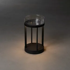 Konstsmide Chieti Outdoor USB Rechargeable Table Lamp Black