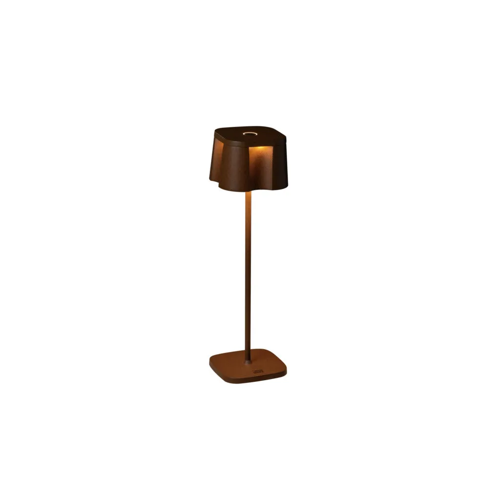 Konstsmide Nice Outdoor USB Rechargeable Table Lamp Rust