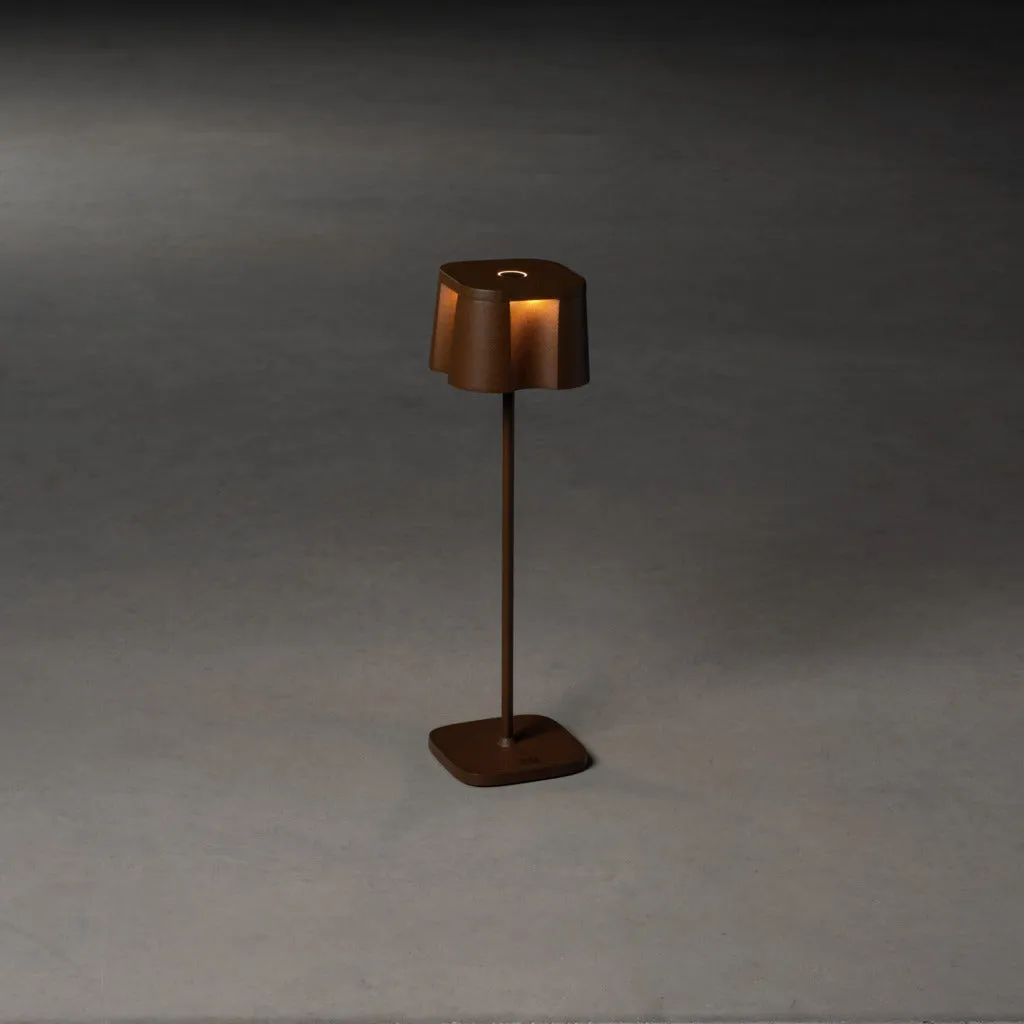 Konstsmide Nice Outdoor USB Rechargeable Table Lamp Rust
