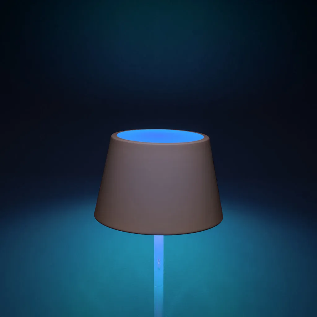 Konstsmide Pomezia Outdoor Colour Changing Floor Lamp White