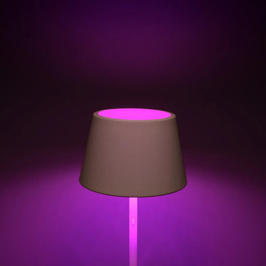 Konstsmide Pomezia Outdoor Colour Changing Floor Lamp White