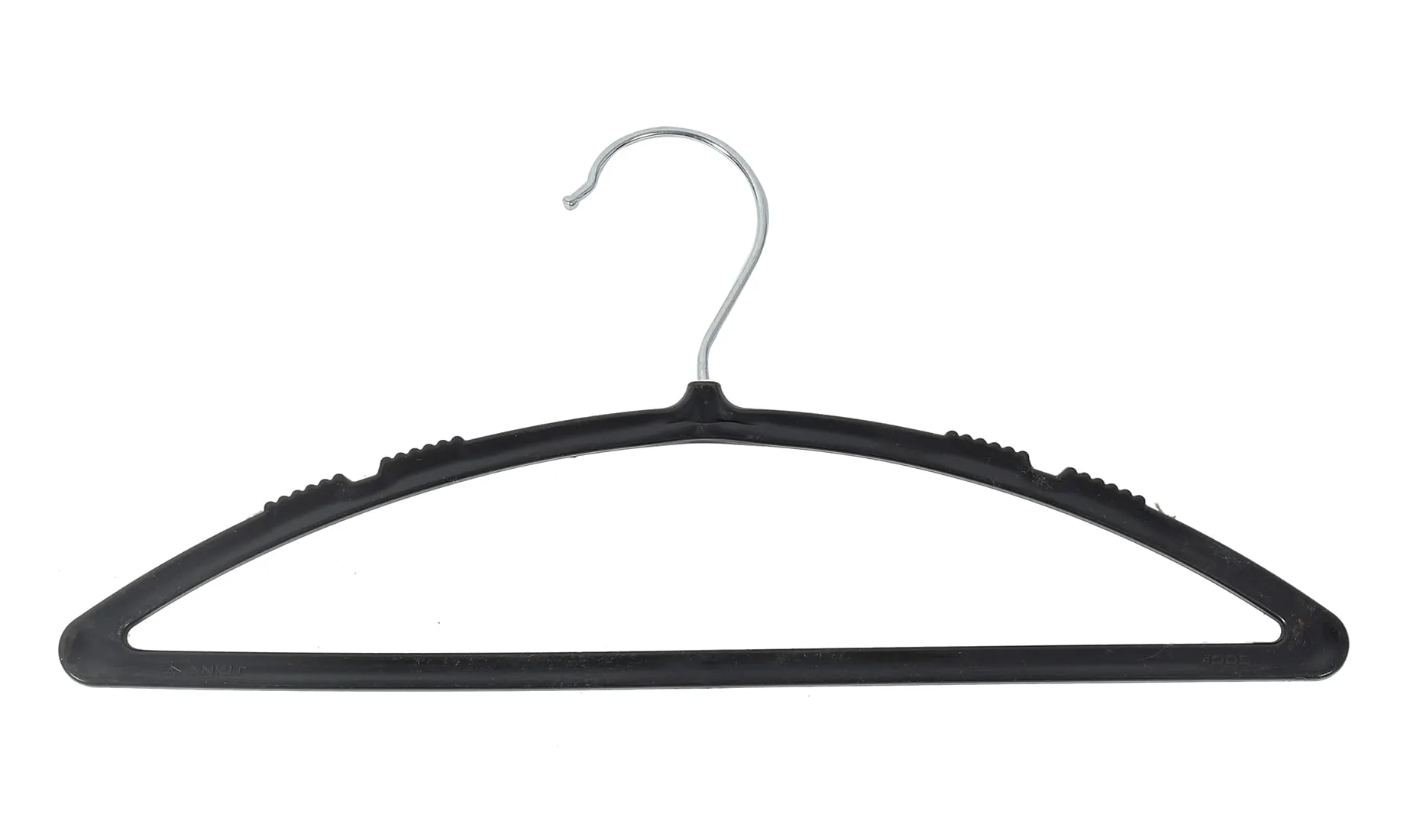 Kuber Industries 24 Pieces Non-Slip, Space Saving Plastic Closet Baby Hanger for Laundry & Everyday Use (Black)-HS43KUBMART25725