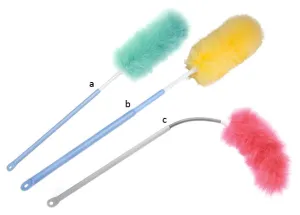 Lambskin Extension Dusters Super Hi-Rise 12" Dusting Pom, 2 stage extension to 60" (b)