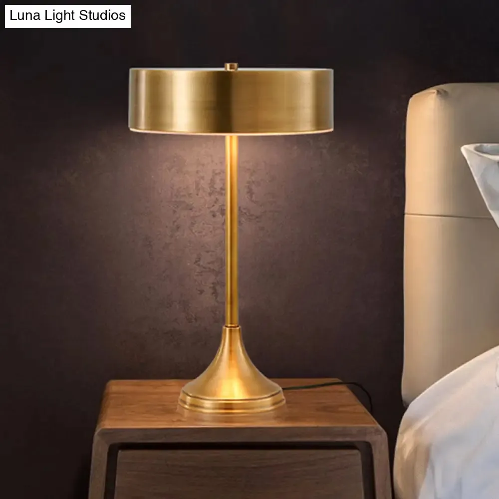 Laëtitia - Metallic Table Light Colonial Brass Finish Bedside Lighting