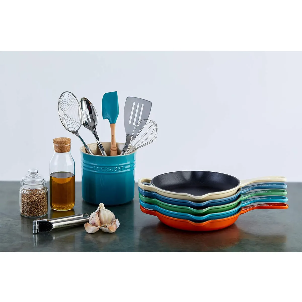 Le Creuset 11.75" (2-3/8 qt.) 11.75" Signature Iron Handle Skillet - Peche