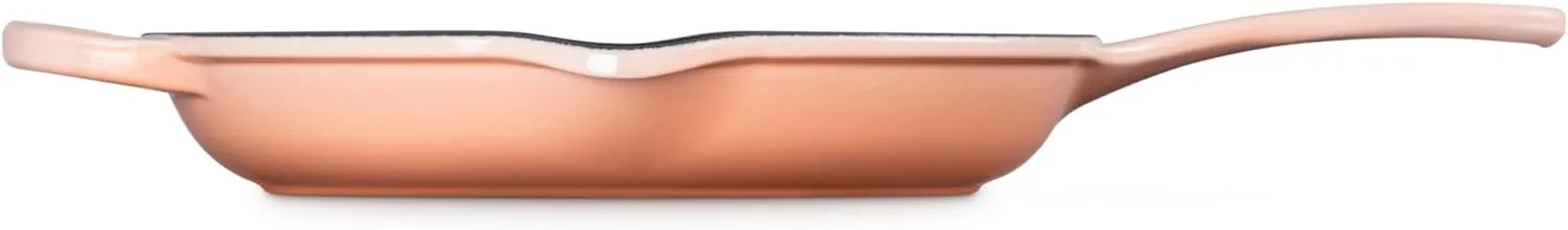 Le Creuset Signature Enameled Cast Iron Skillet, 10.25-Inches, Peche