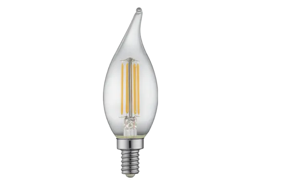 LED Antique Filament F11 Lamp E12 - 3.8", 4W, 18K