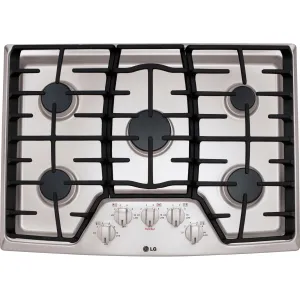 LG 30" Gas Cooktop (LCG3011ST) - Stainless Steel
