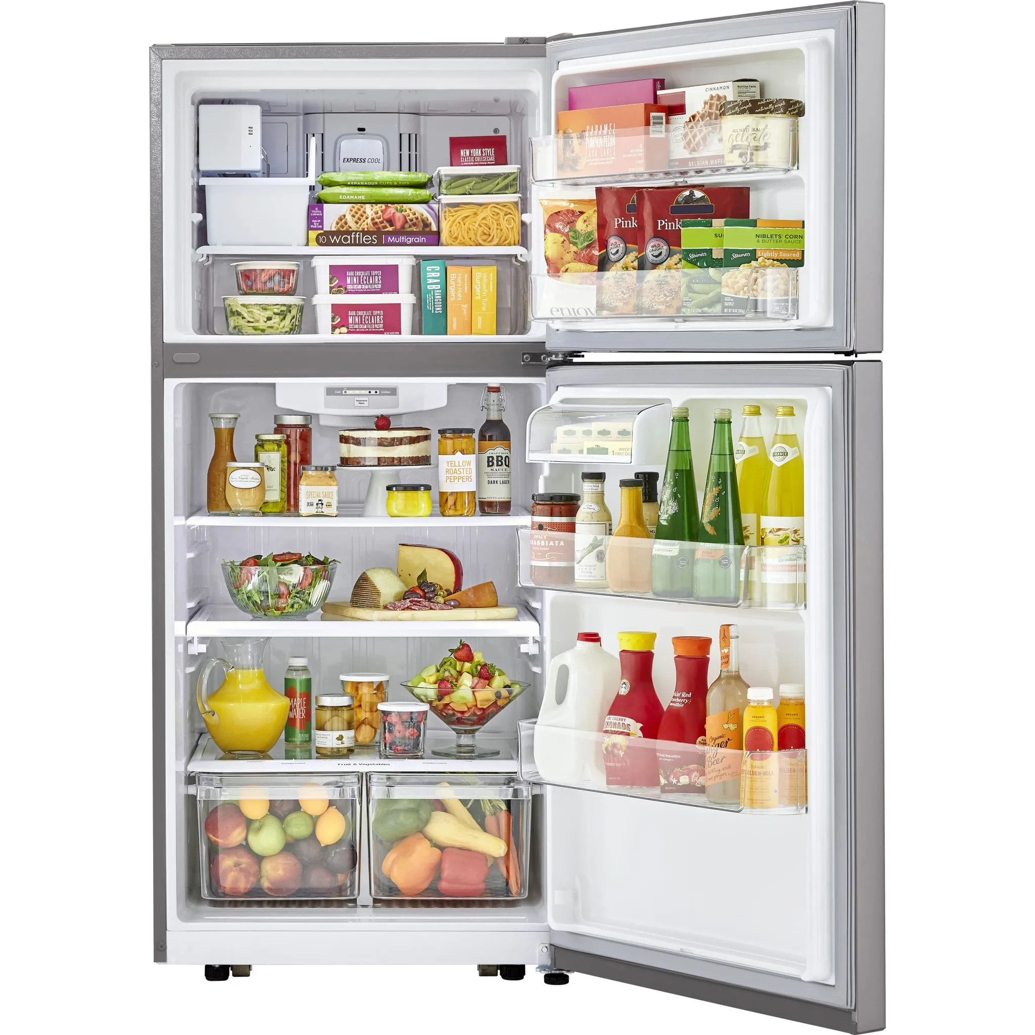 LG Top Mount Fridge (LTCS20020S) - Stainless Steel