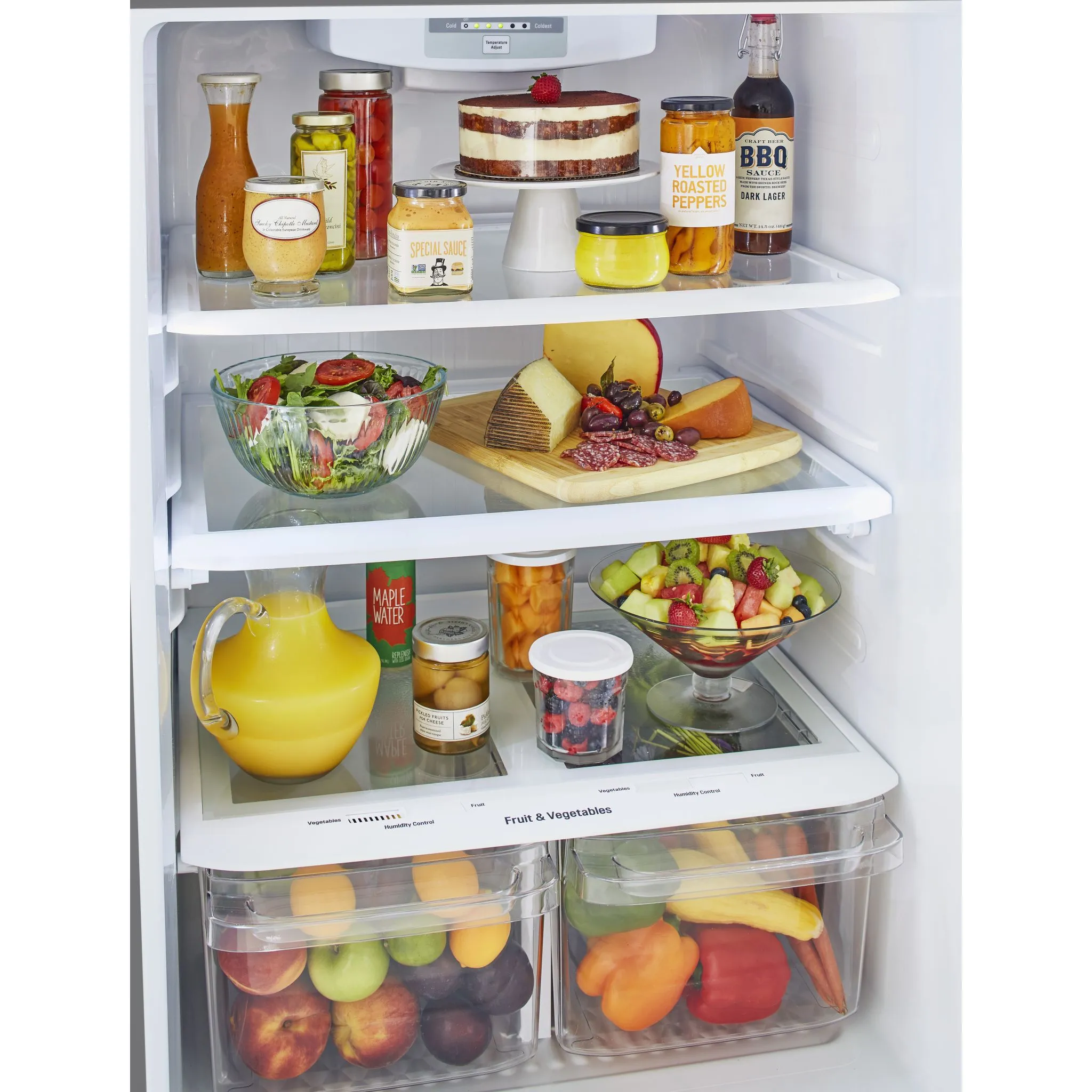 LG Top Mount Fridge (LTCS20020S) - Stainless Steel