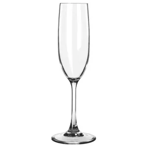 Libbey 92415 Infinium Series 6.5 oz Tritan™ Plastic Round Champagne Flute Glass with Stemmed Base, Case of 12 Pcs