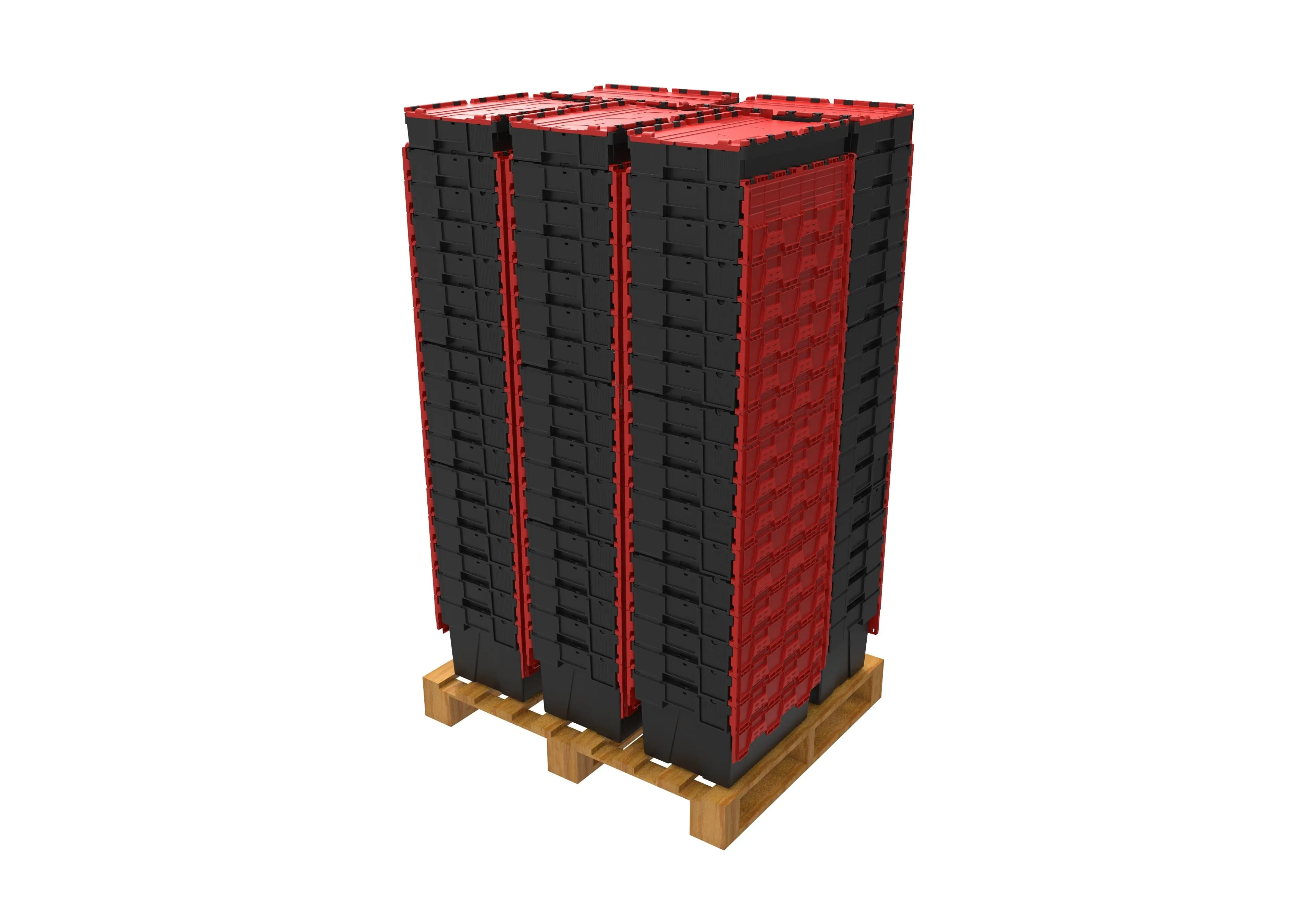 Loadhog Heavy Duty Plastic Storage Container with lid Pack of 85 (Four Colours)