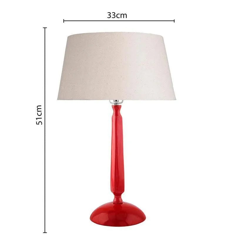 Marvel Luminary Red Table Lamp - Khadi