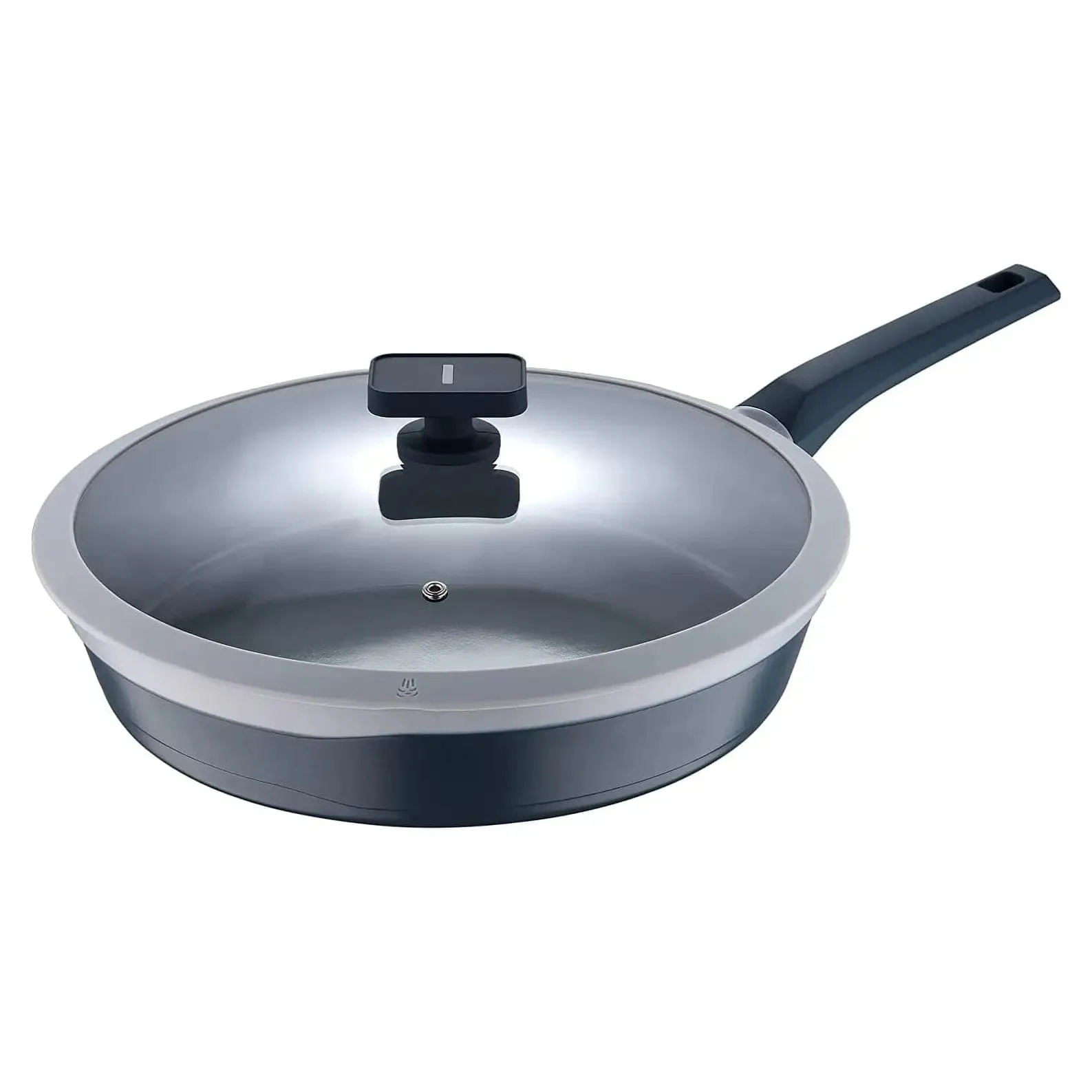 MasterPro Frying Pan With Glass Lid Colour Aluminium Non-Stick 32cm