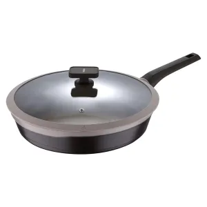 MasterPro Frying Pan With Glass Lid Colour Aluminium Non-Stick 32cm