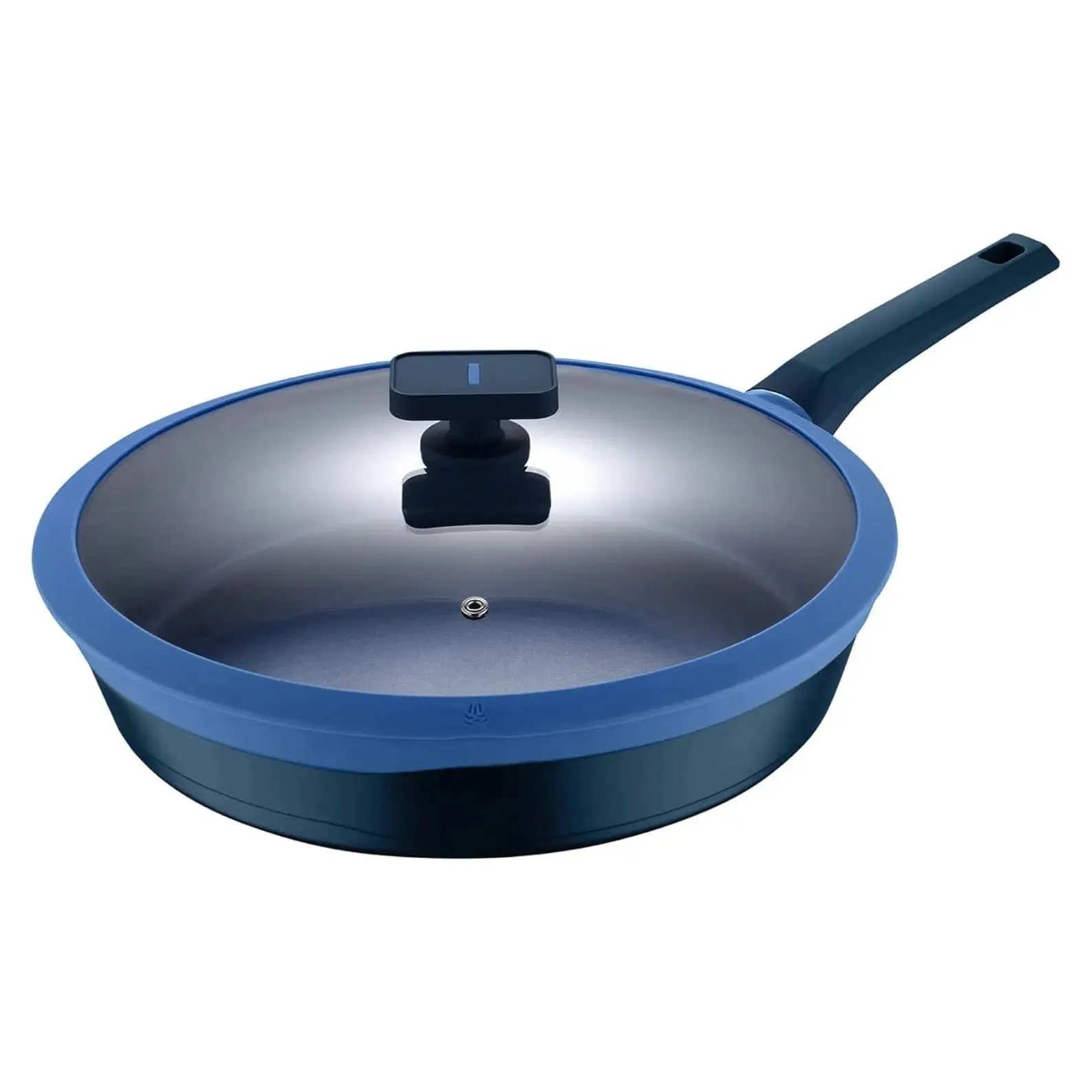 MasterPro Frying Pan With Glass Lid Colour Aluminium Non-Stick 32cm