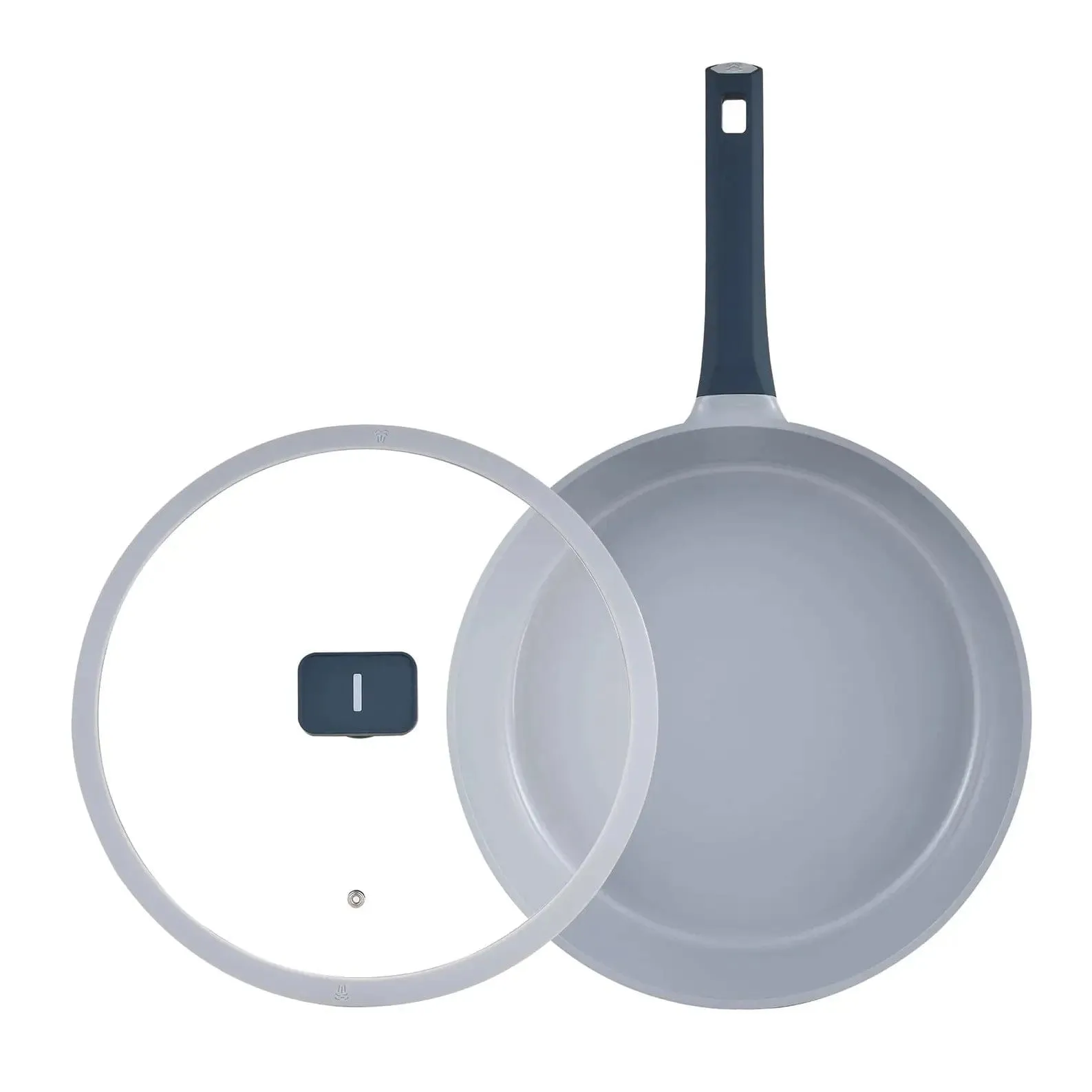 MasterPro Frying Pan With Glass Lid Colour Aluminium Non-Stick 32cm