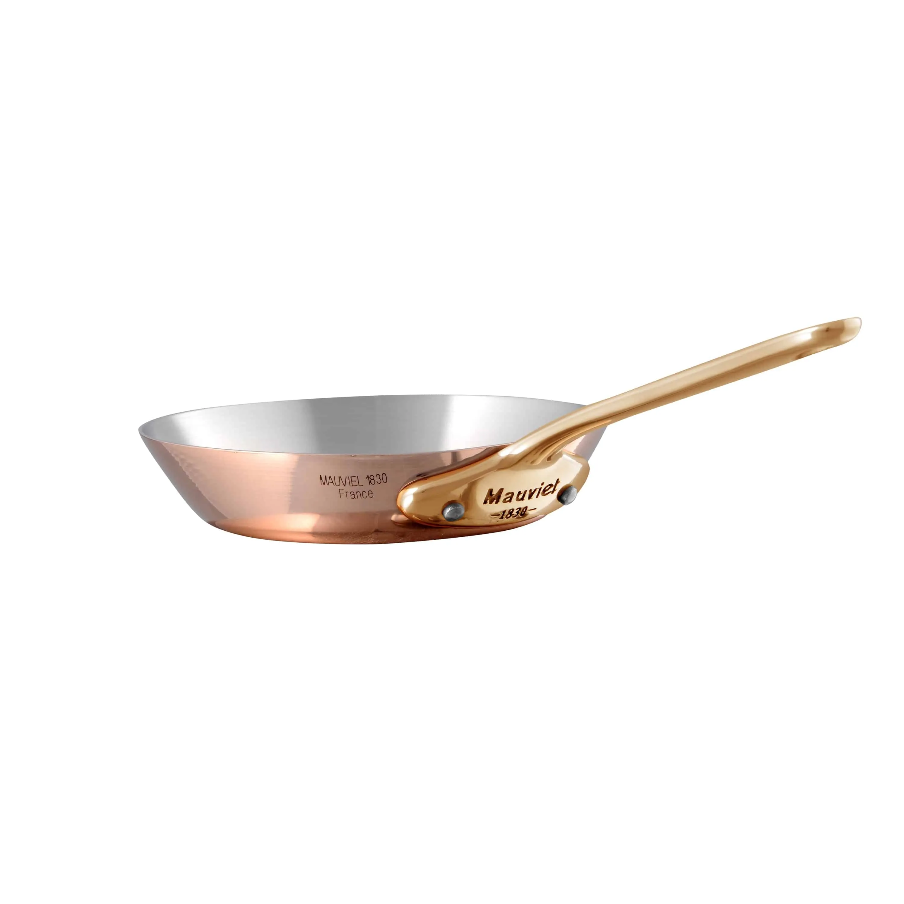 Mauviel M'Mini Copper Round Frying Pan With Bronze Handle, 4.72-in