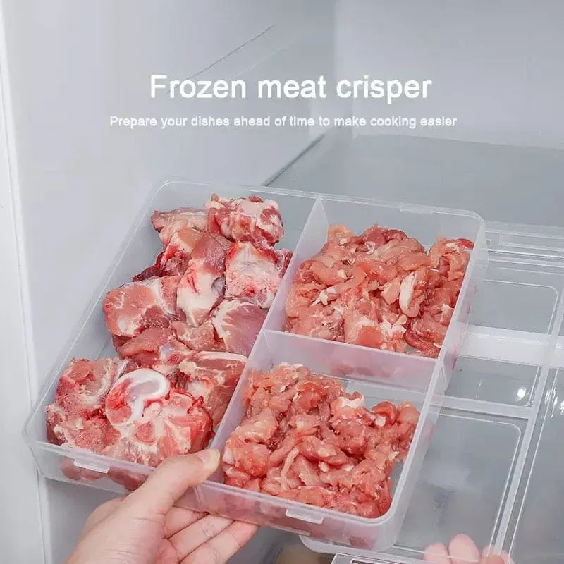 Meat Proof Preservation Box, Plastic Transparent Square Box, Refrigerator Preservation Box