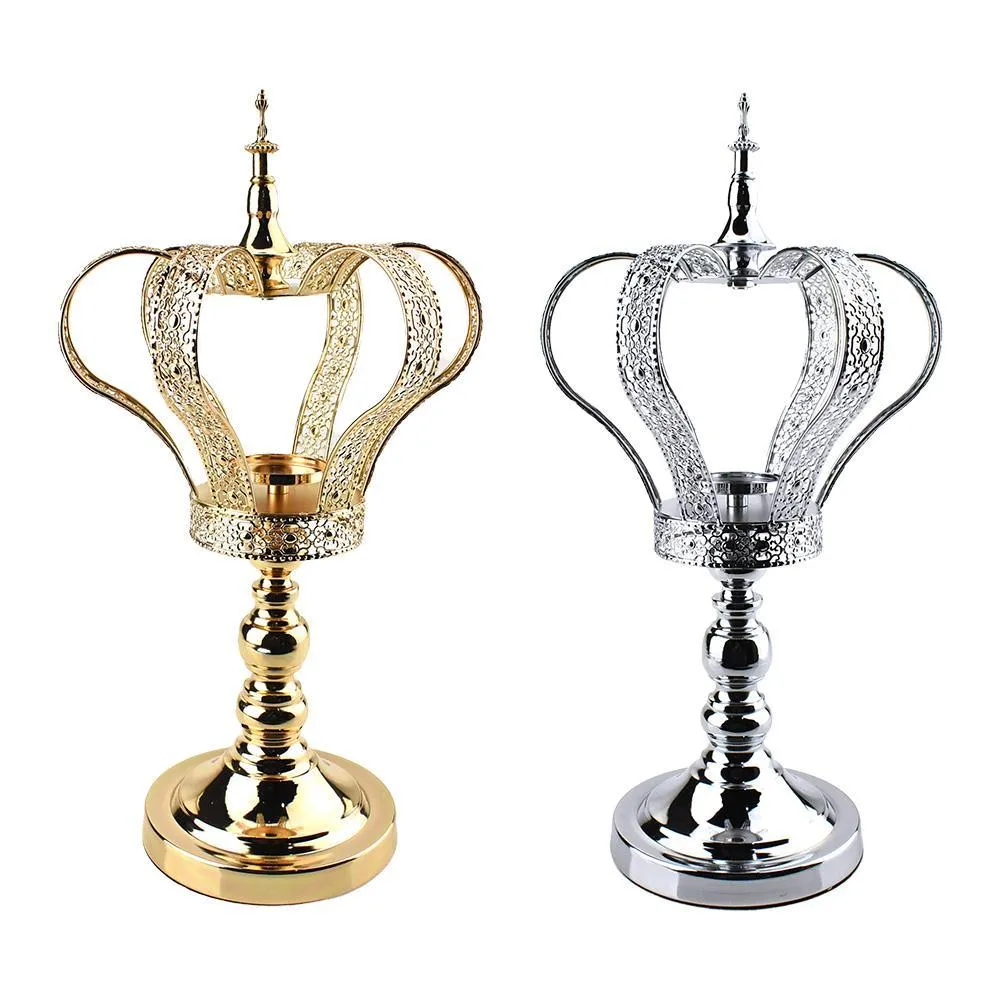 Metal Crown Table Centerpiece, 18-Inch