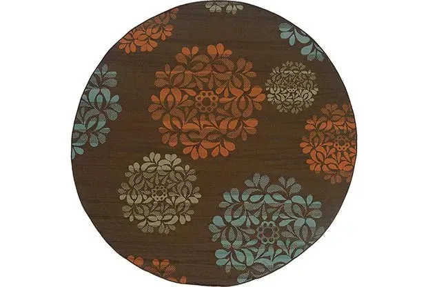 Montego 2635N Brown/ Blue Rug