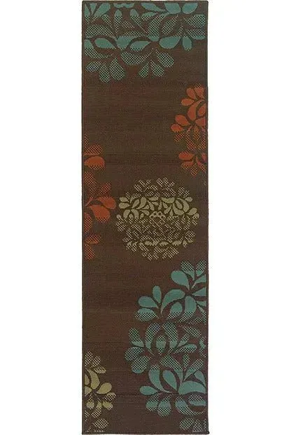 Montego 2635N Brown/ Blue Rug